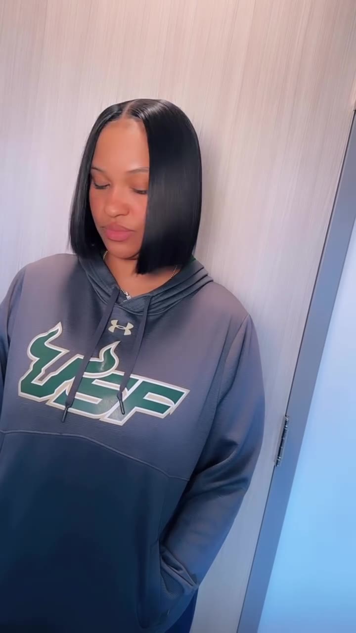 Sleek blunt bob install